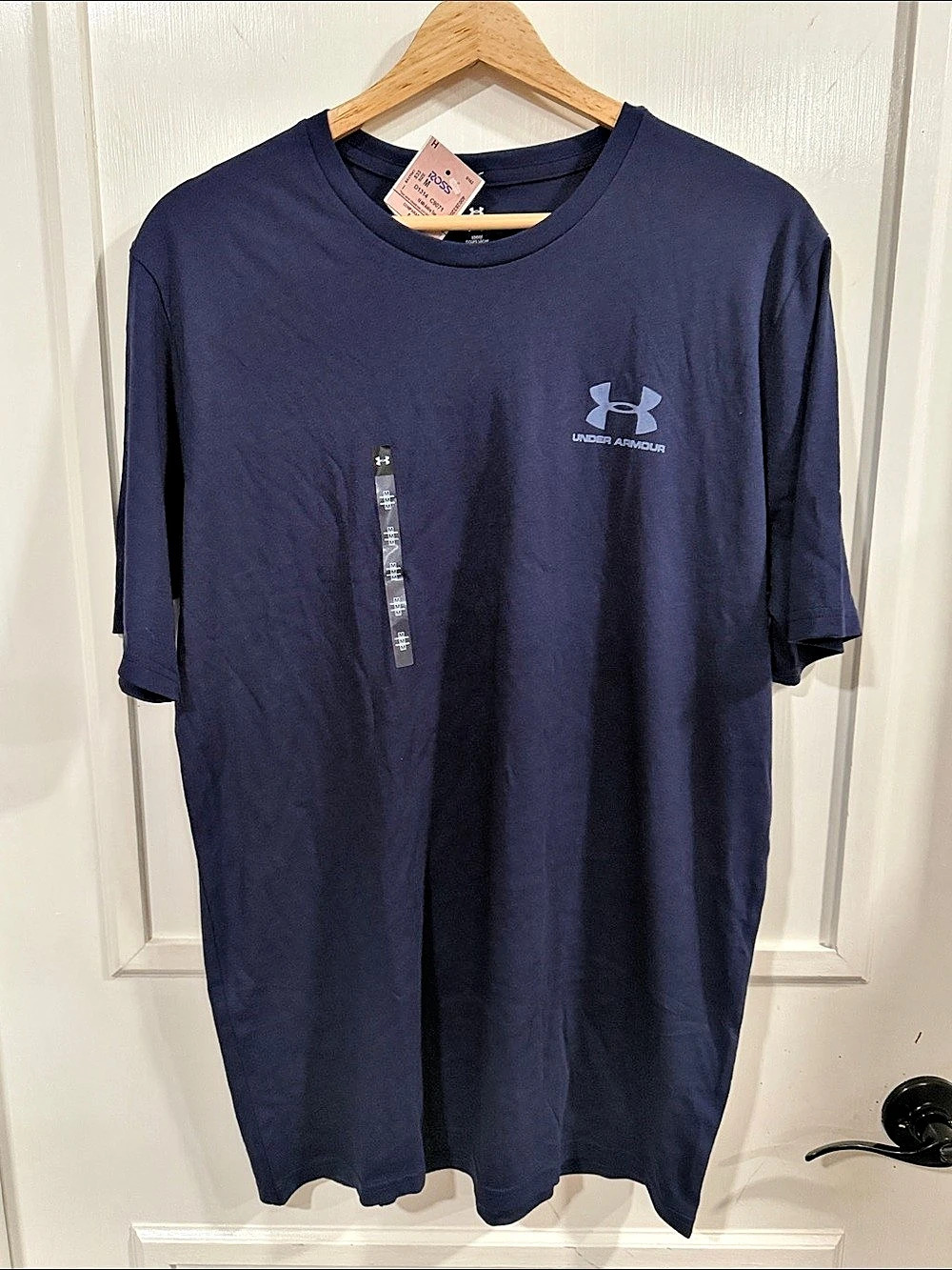 Under Armour Men's Cotton Tee in Blue Size Medium NWT